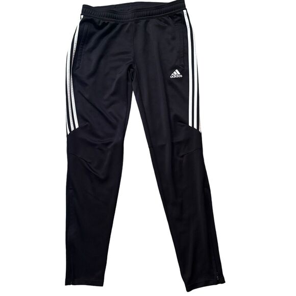 Adidas Tiro Tapered Track Pants Black White Stripe Jogger Climacool Size Medium - Picture 2 of 8